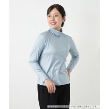シルク混ハイネックカットソー