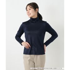 シルク混ハイネックカットソー