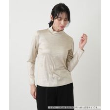 シルク混ハイネックカットソー