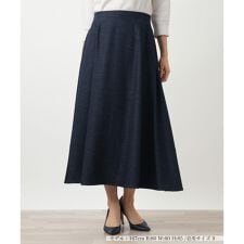 洗えるデニムフレアスカート【26年2月カタログ】