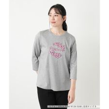 刺繍クルーネックカットソー【Leilian WHITE LABEL】