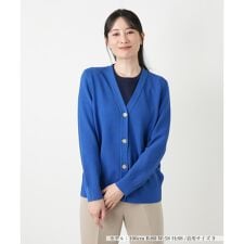 Vネックカーディガン【Leilian WHITE LABEL】