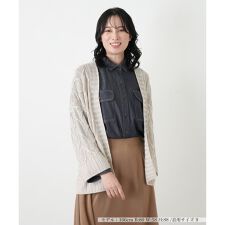 ケーブル編みカーディガン【BARNA】