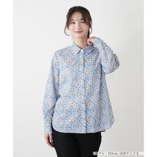 ボタニカル柄ブラウス【Leilian WHITE LABEL】