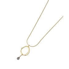 フープモチーフコードネックレス