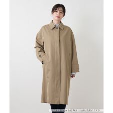 ステンカラー比翼コート