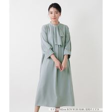 ボウタイフレアワンピース【BOURGE】