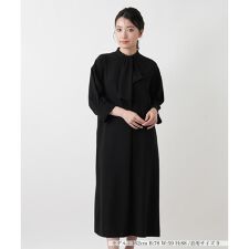 ボウタイフレアワンピース【BOURGE】