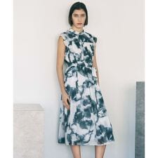 【溝口春菜さん×BOURGE】プリントフレアワンピース