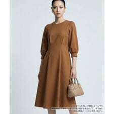 Aラインプリーツワンピース