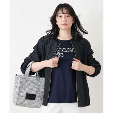 ノーカラージップジャケット【ROCHAS Premiere】