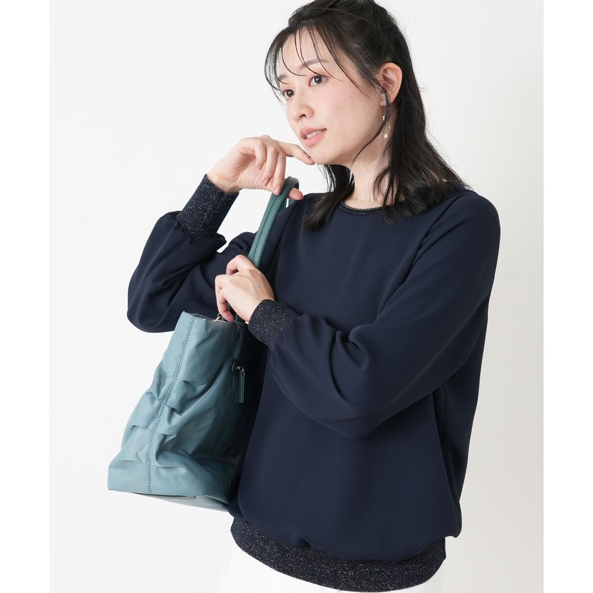 ボリュームスリーブブラウス【ROCHAS Premiere】 | レリアン(Leilian 
