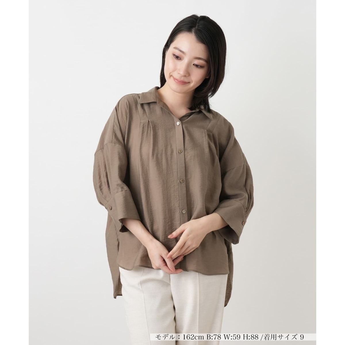 [�}���C]�{�����[���^�b�N�u���E�X�yROCHAS Premiere�z/�����A���iLeilian�j �u���E��