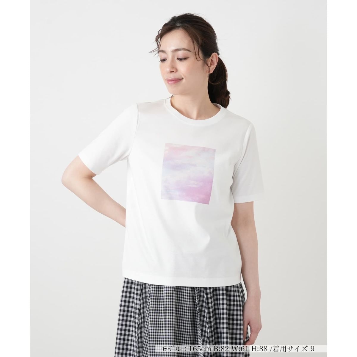 接触冷感】プリントクルーネックTシャツ | レリアン(Leilian) | マルイ 接触冷感】プリントクルーネックTシャツ | レリアン(Leilian) | マルイ