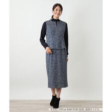 ヘリンボーンプリントジレスーツ【25年10月カタログ】