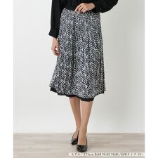 【ウォッシャブル】プリーツスカート【Leilian WHITE LABEL】