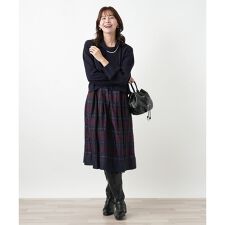 切替ワンピース【Leilian WHITE LABEL】