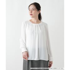 【ウォッシャブル】ブラウス【Leilian WHITE LABEL】【ライトオケージョン】