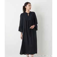 キーネックフレアスリーブワンピース【BOURGE】