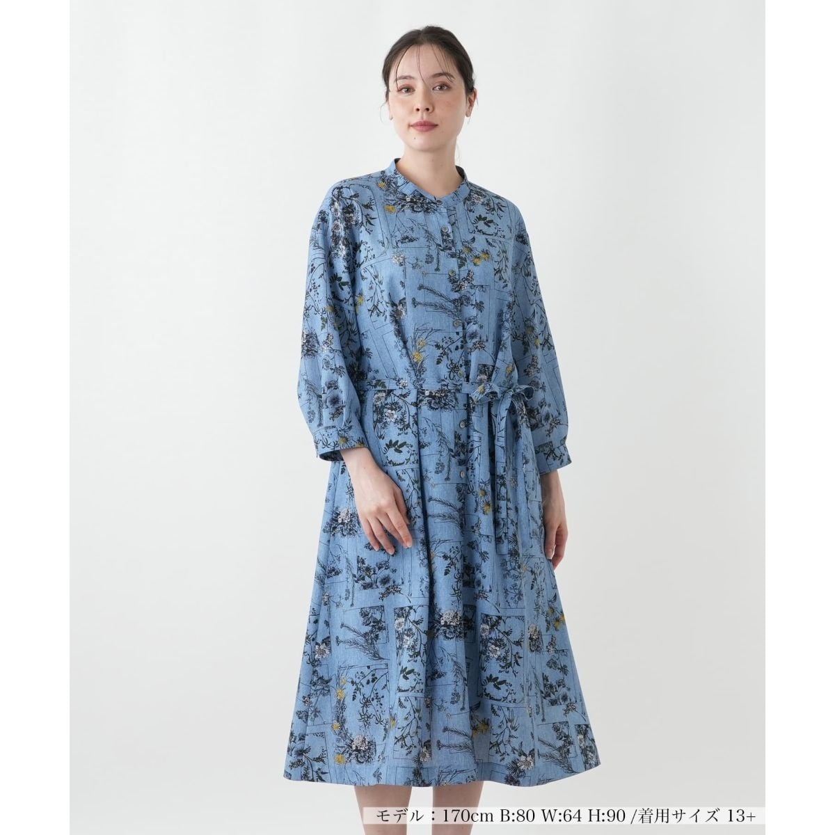 花柄ワンピース【プラス企画】 | レリアン プラスハウス(Leilian PLUS