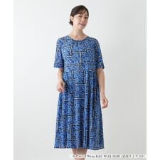 【ウォッシャブル】フラワー柄フレアワンピース