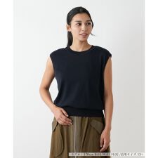 【ウォッシャブル】ノースリーブニット