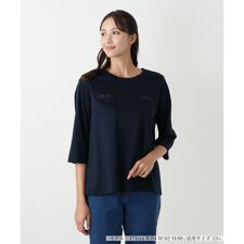 刺繍七分袖カットソー