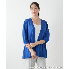 【ウォッシャブル】ノーボタンカーディガン