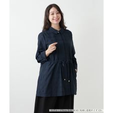レリアン　プラスハウス(Leilian PLUS HOUSE)のチェックチュニックブラウス