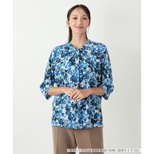 【ウォッシャブル】花柄カットソー【Leilian WHITE LABEL】