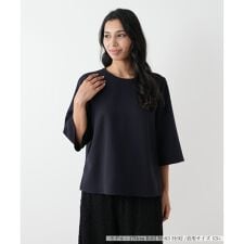 レリアン　プラスハウス(Leilian PLUS HOUSE)の七分袖スリットブラウス