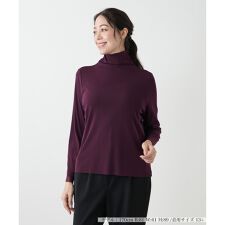 【ウォッシャブル】ハイネックカットソー
