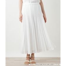 【ウォッシャブル】ロングプリーツスカート【BOURGE】