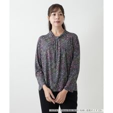 【ウォッシャブル】花柄カットソー【BINDA】