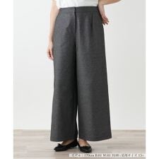 洗えるデニム調ワイドパンツ