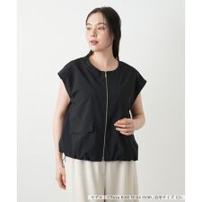 【ウォッシャブル】ジップアップベスト【プラス企画】