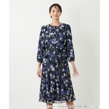 花柄ブラウススーツ【Leilian WHITE LABEL】