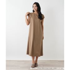 【ウォッシャブル】ノースリーブフレアワンピース【NEMIKA】