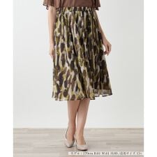 プリントフレアスカート【BOURGE】