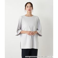 【ウォッシャブル】切替チュニックカットソー