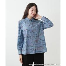 【ウォッシャブル】プリントブラウス