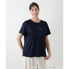 【ウォッシャブル】スパンコール刺繍カットソー【Leilian WHITE LABEL】