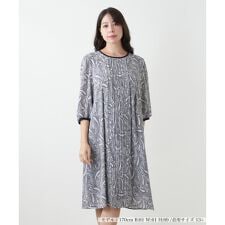 【ウォッシャブル】プリーツプリントワンピース【Leilian WHITE LABEL】