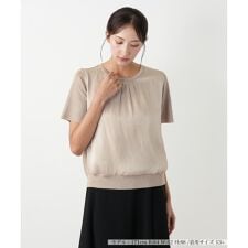 異素材切替ラメニット【BOURGE】