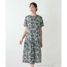 【ウォッシャブル】プリントフレアワンピース