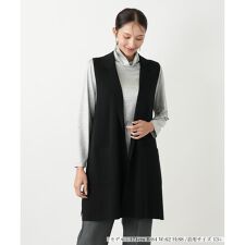 【ウォッシャブル】ニットベスト【Leilian WHITE LABEL】