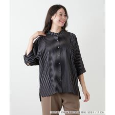 ストライプバンドカラーブラウス【ROCHAS Premiere】