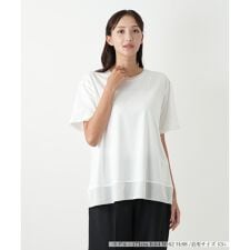 ラメクルーネックカットソー