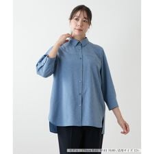 レリアン　プラスハウス(Leilian PLUS HOUSE)の七分袖ブラウス【Leilian WHITE LABEL】