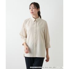 レリアン　プラスハウス(Leilian PLUS HOUSE)の七分袖ブラウス【Leilian WHITE LABEL】